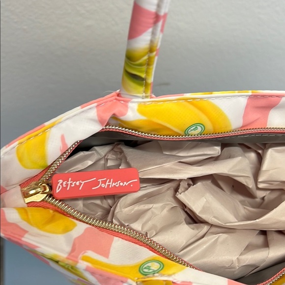 Betsey Johnson Pink and Yellow Banana Tote 💕 🍌 - Picture 5 of 6